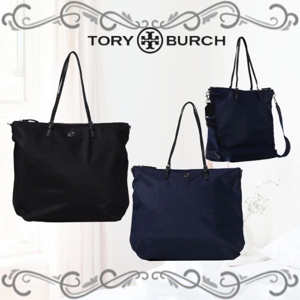 トリーバーチ ナイロン トート ブラック ネイビー 2WAY 2color (Tory