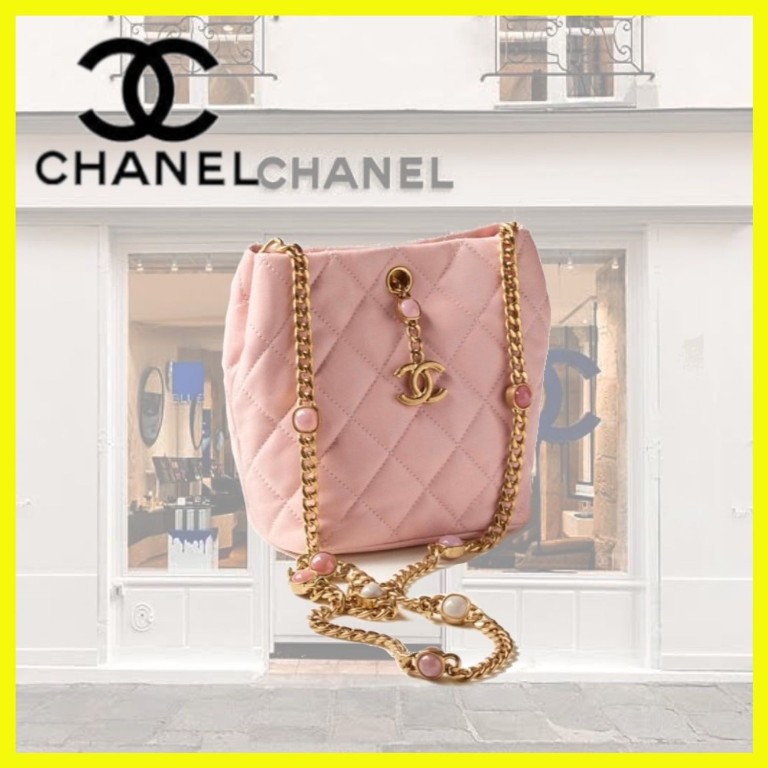 国内発送 シャネル バッグ チェーンバッグ ピンク Chanel ショルダーバッグ ポシェット As3481 B053 Nj523 Buyma