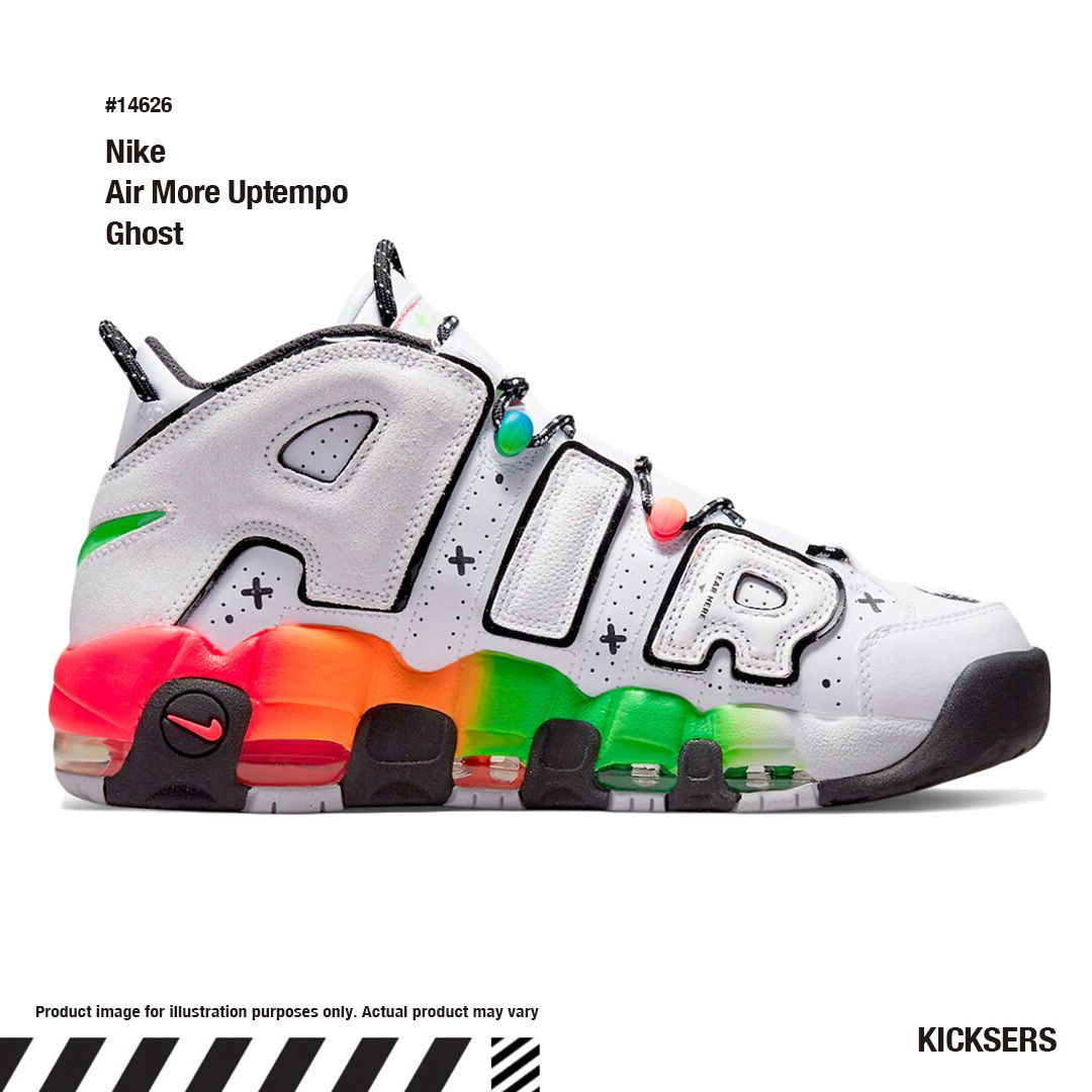 海外限定 モアテン NIKE AIR MORE UPTEMPO トリコロール24