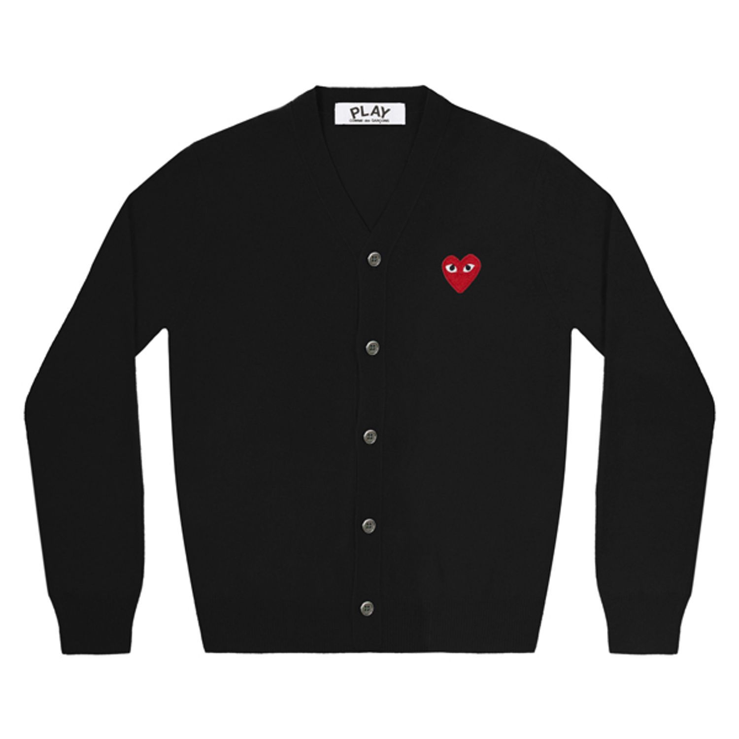 即発】COMME des GARCONS メンズ ハートロゴ カーディガン (COMME des