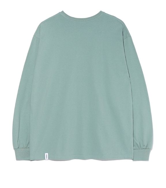 mahagrid】22FW☆ STITCH COLLEGE LOGO LS TEE (mahagrid/T