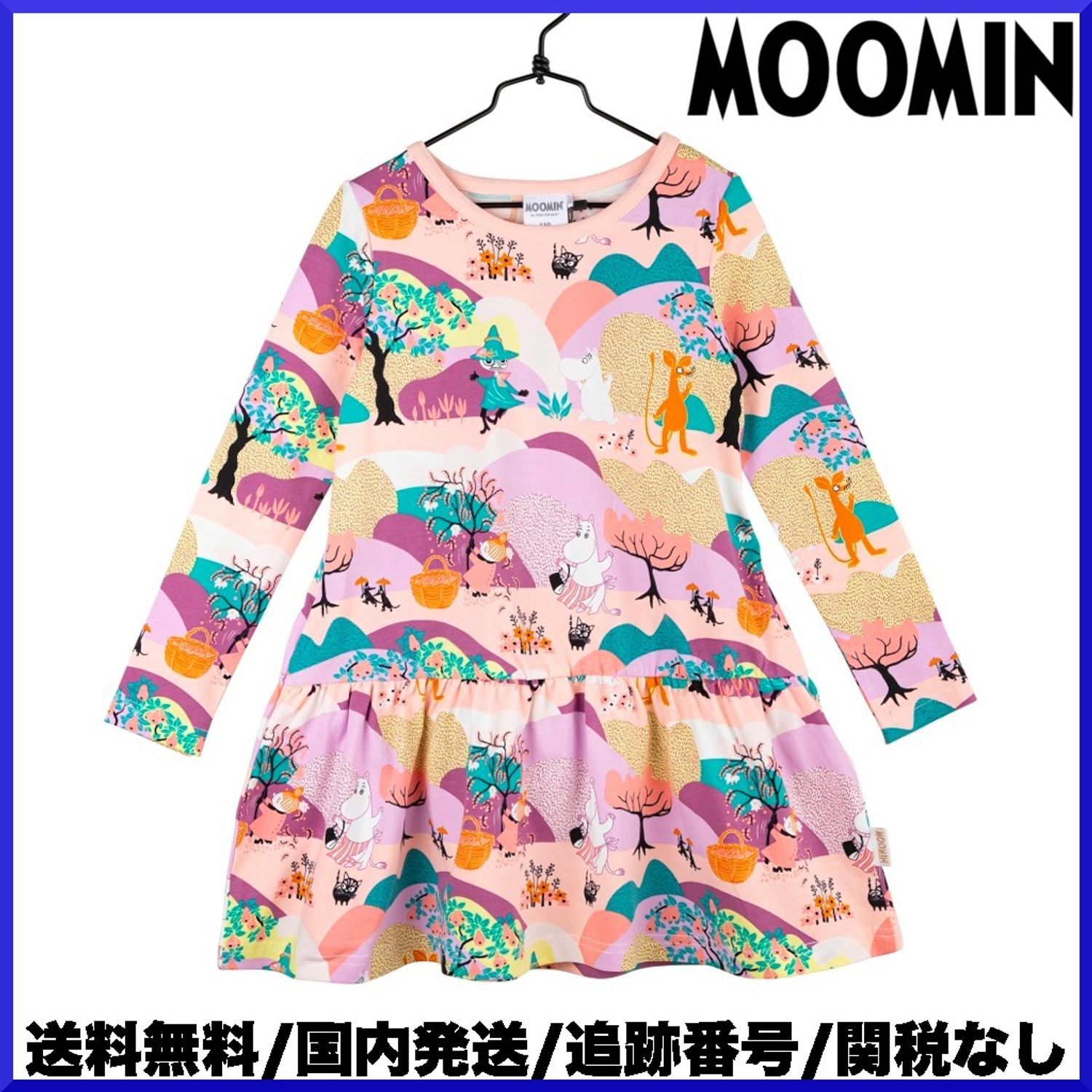 22ss Moomin ムーミン キッズ用ワンピース ムーミン谷 Moomin キッズワンピース オールインワン Buyma