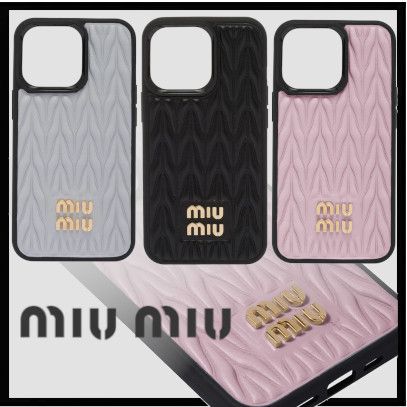 国内即発】miumiu マテラッセレザー iPhone 13 Pro用カバー (MiuMiu ...