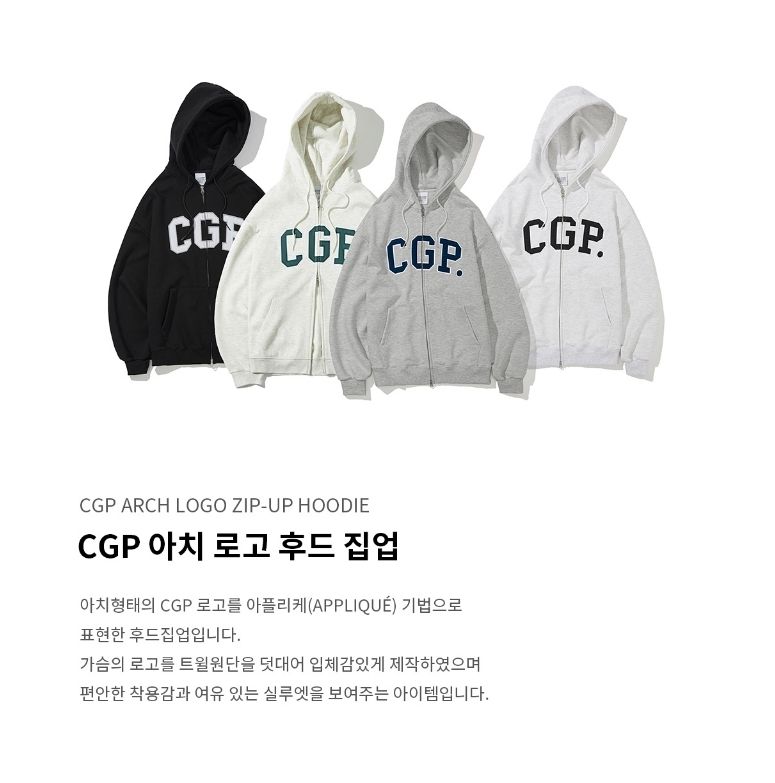 CODEGRAPHY) CGP ARCH LOGO ZIP-UP HOODIE (Code graphy/パーカー ...