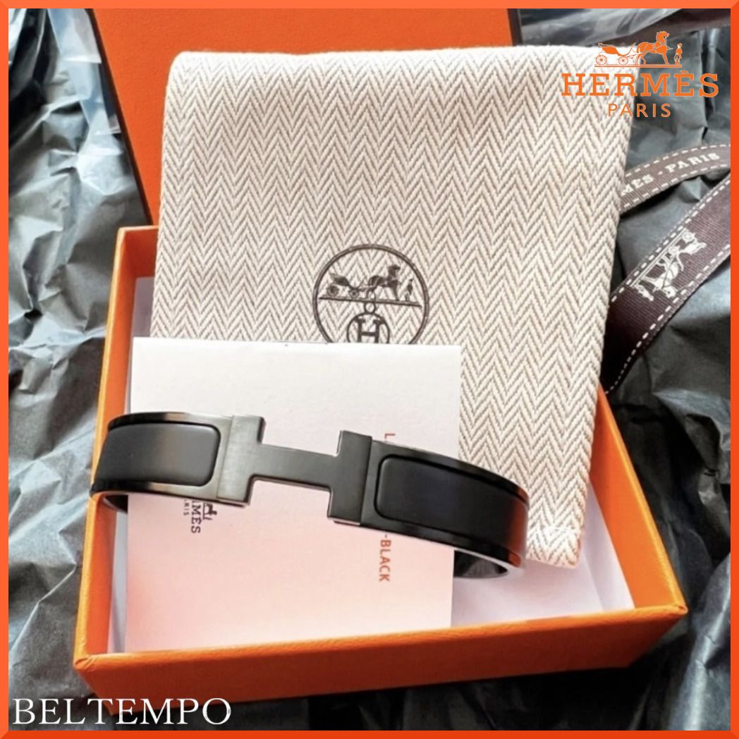人気ブレスレット希少カラー!【HERMES】Clic HH So Black (HERMES