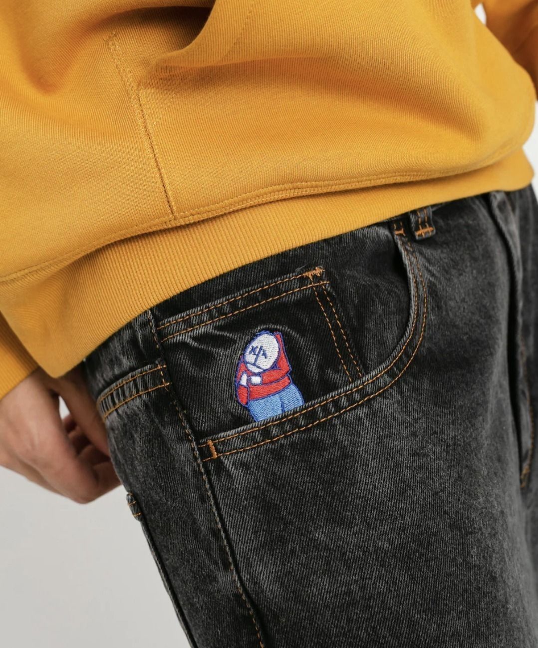 Polar Skate Co☆ Big Boy Jeans ワンポイント デニム パンツ (Polar