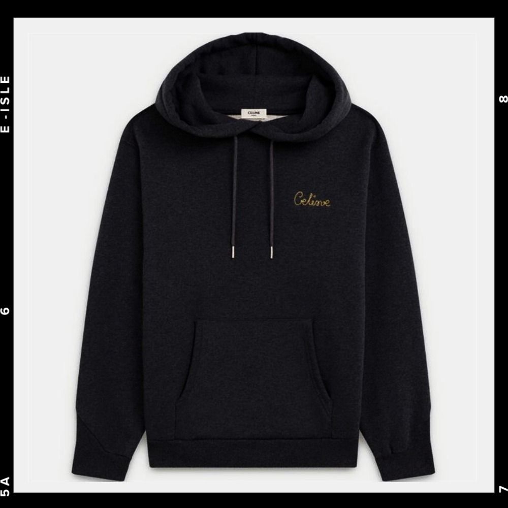 買い方 Celine セリーヌ パーカー ロゴ ロゴパーカー スウェット 重ね 特価格安 手紡ぎ糸 毛糸(c-1345 生地/糸