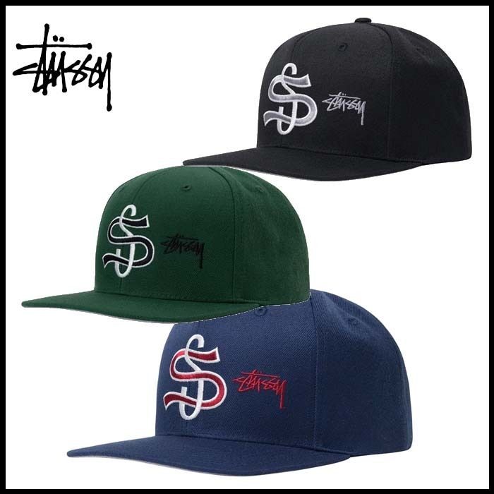 関税込】☆STUSSY☆BIG LEAGUE POINT CROWN CAP キャップ (STUSSY 売上高No.1の商品 Stussy CAP CROWN POINT LEAGUE BIG キャップ