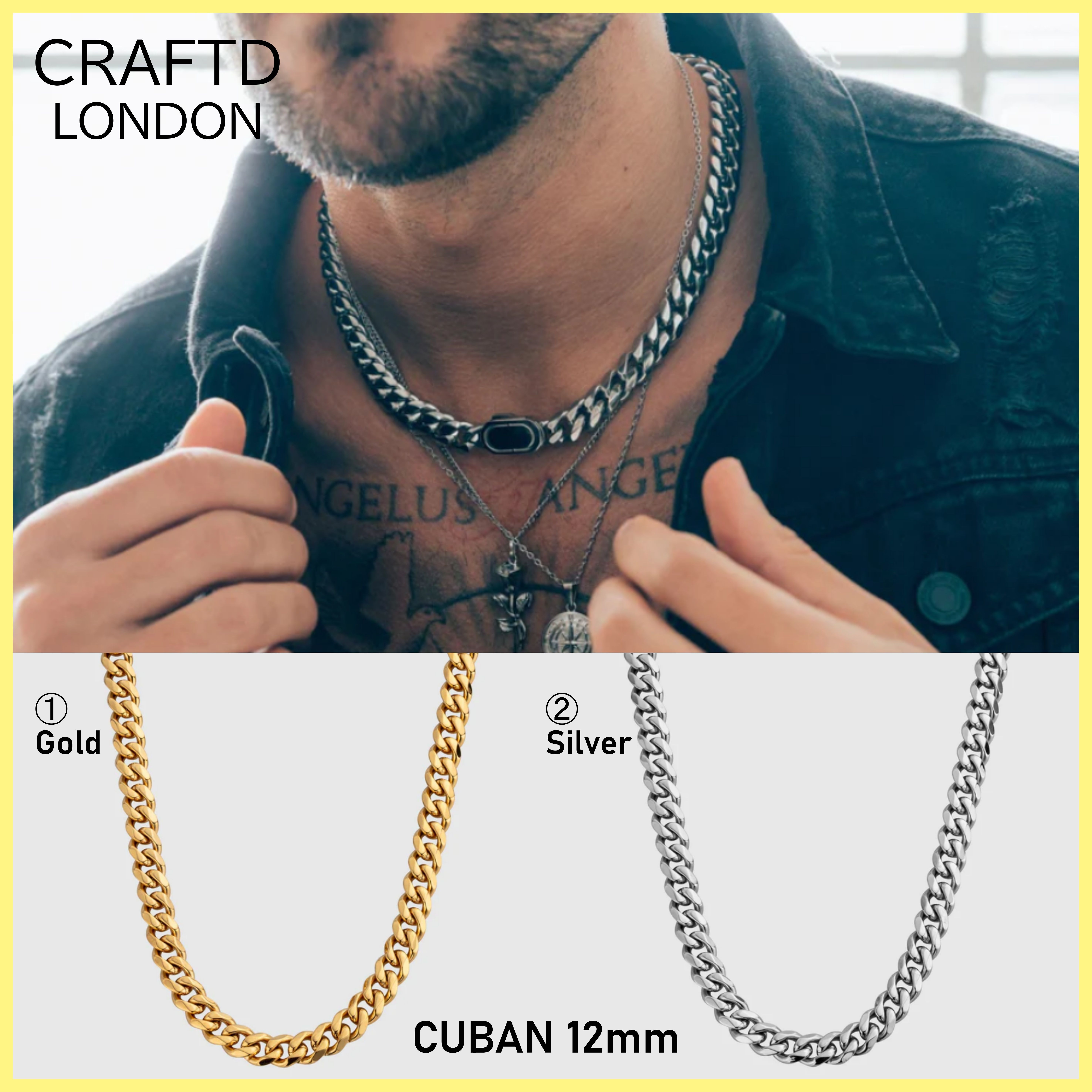 CRAFTD London ネックレス CUBAN 4MM ゴールド シルバー 楽天市場】CRAFTD London クラフトロンドン CUBAN 4MM