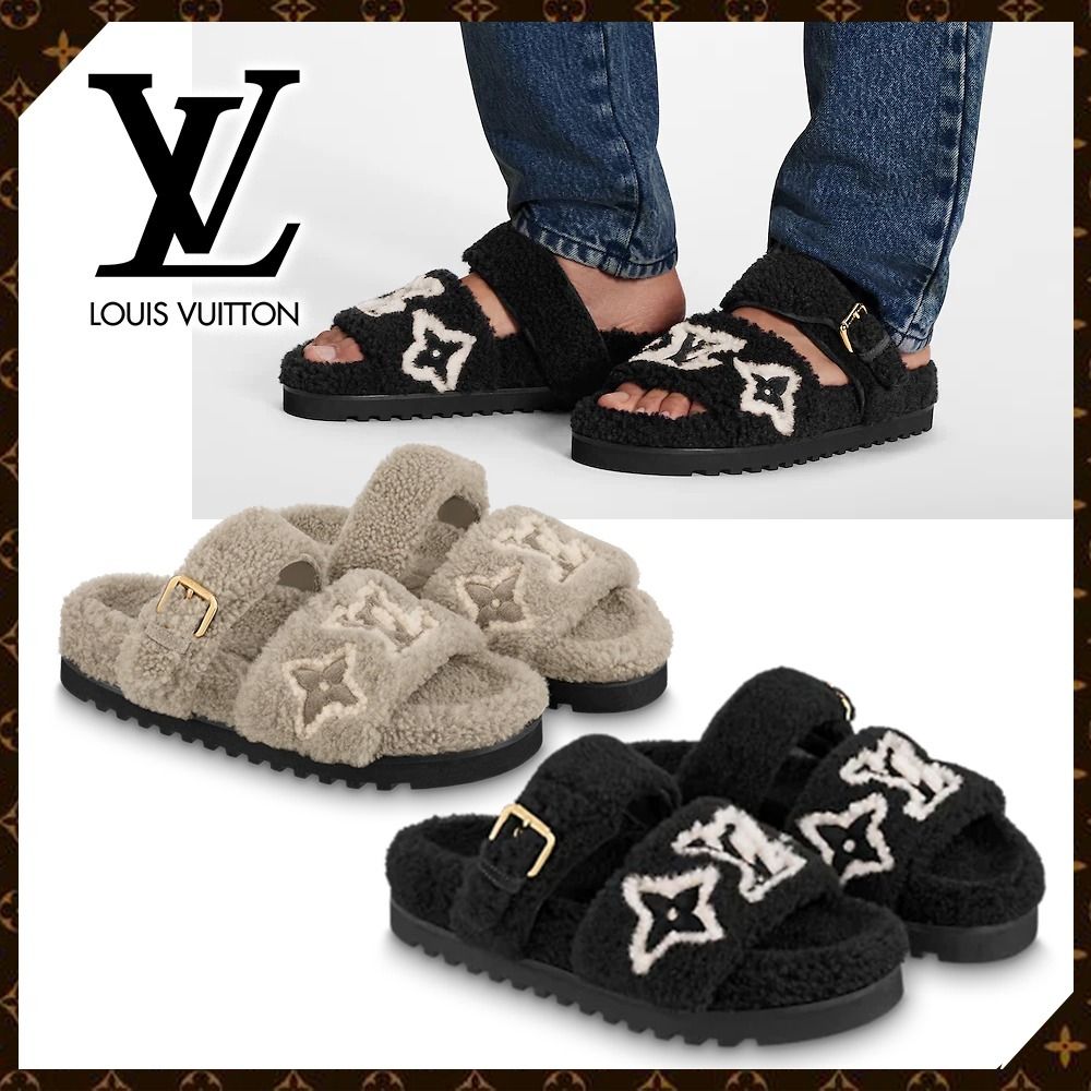 LOUISVUITTON ルイヴィトン フラワーサンダル 37 1/2 正規品 - サンダル