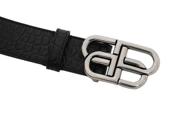 ☆BALENCIAGA☆ BB レザー ベルト ☆正規品☆ (BALENCIAGA/ベルト ...