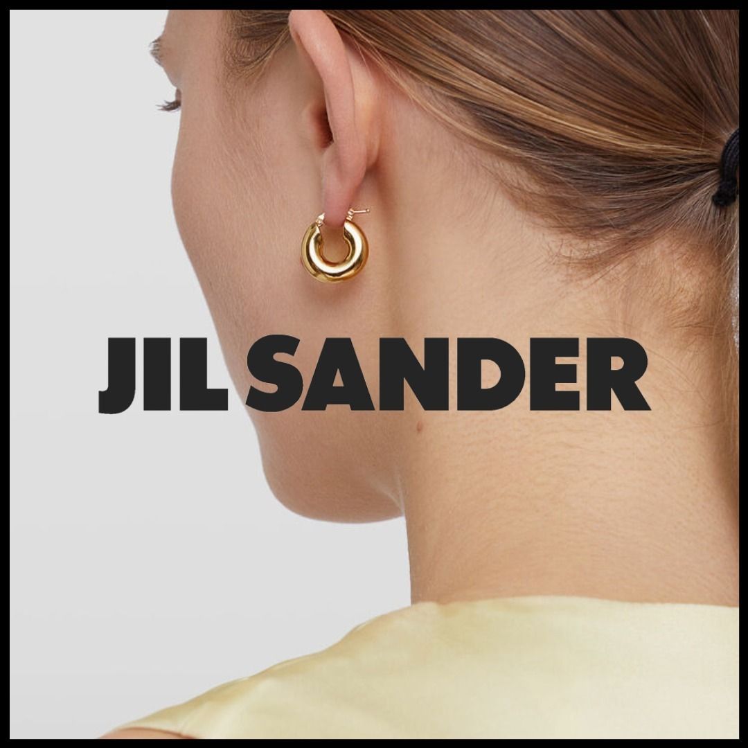 最安値 JIL SANDER ピアス フープピアス シルバー - nasdenas.com