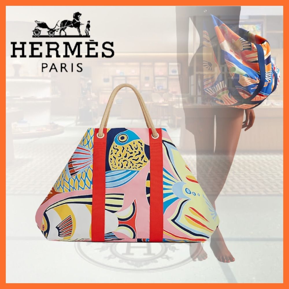 ☆持ち方3WAY☆ HERMES ビーチトートバッグ Traffic Jam - www ...