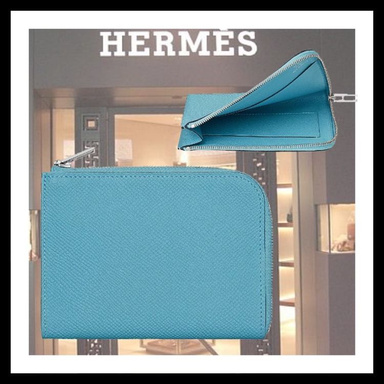 話題アイテム【エルメス】リミックスIDウォレット/ブルー (HERMES ...