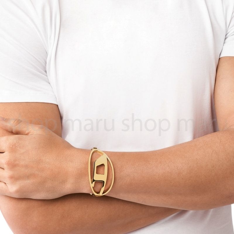 パ*ケ様 DIESEL ブレスレット Dx1365 ゴールド（STEEL BRACELET
