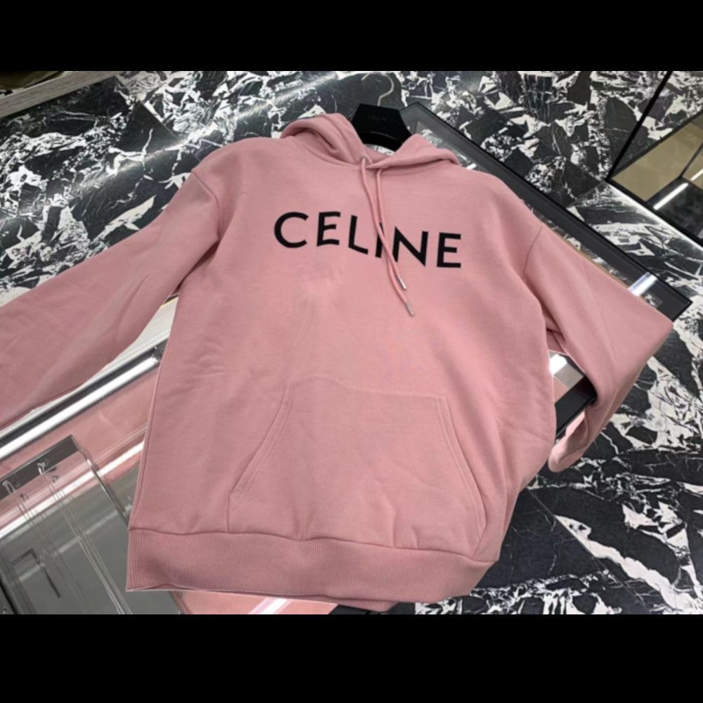 CELINE】CELINEプリント ルーズフーディー コットンフリース (CELINE ...