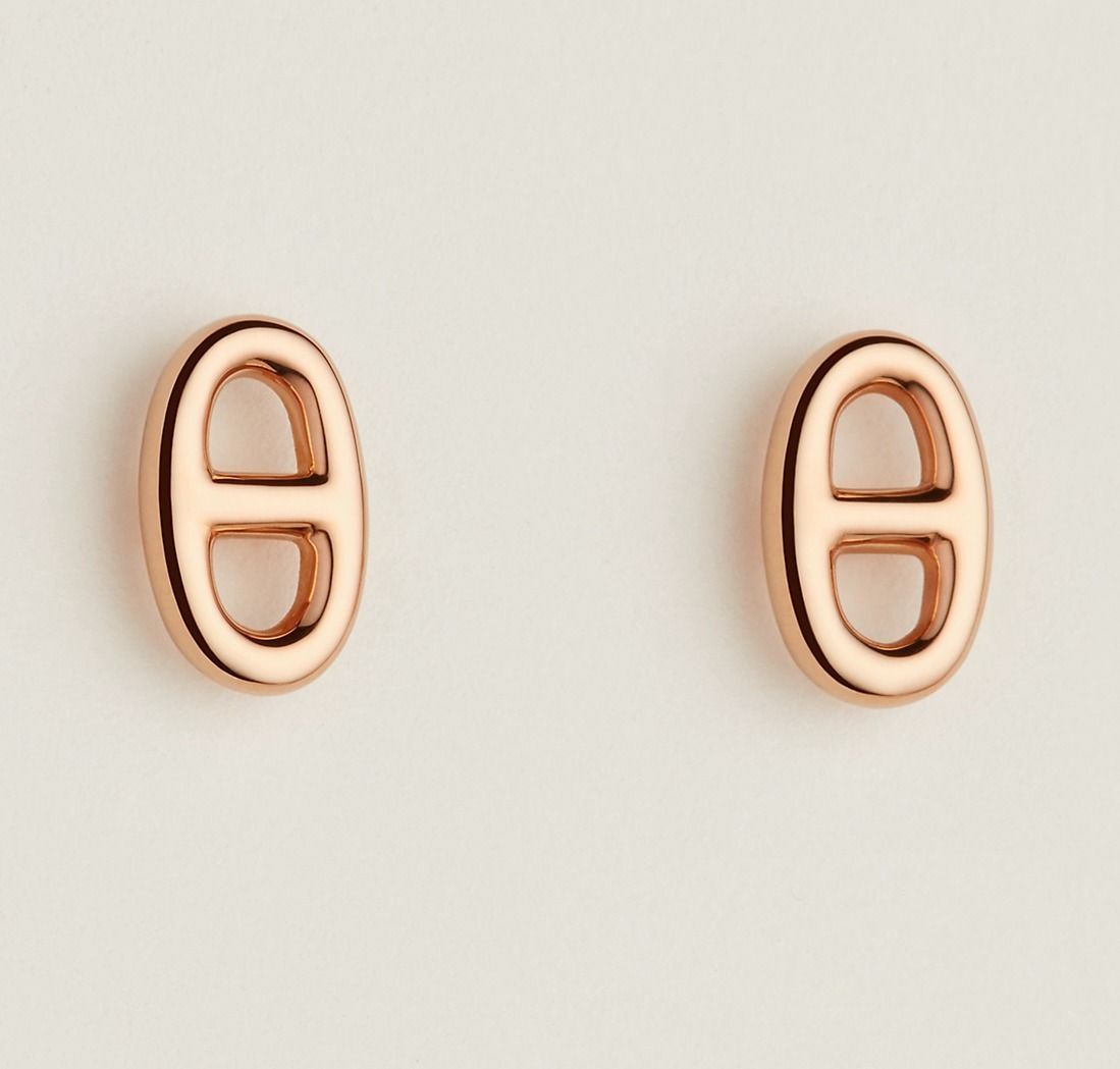 HERMES】ミニ ピアス Chaine d'Ancre シルバー (HERMES/ピアス ...