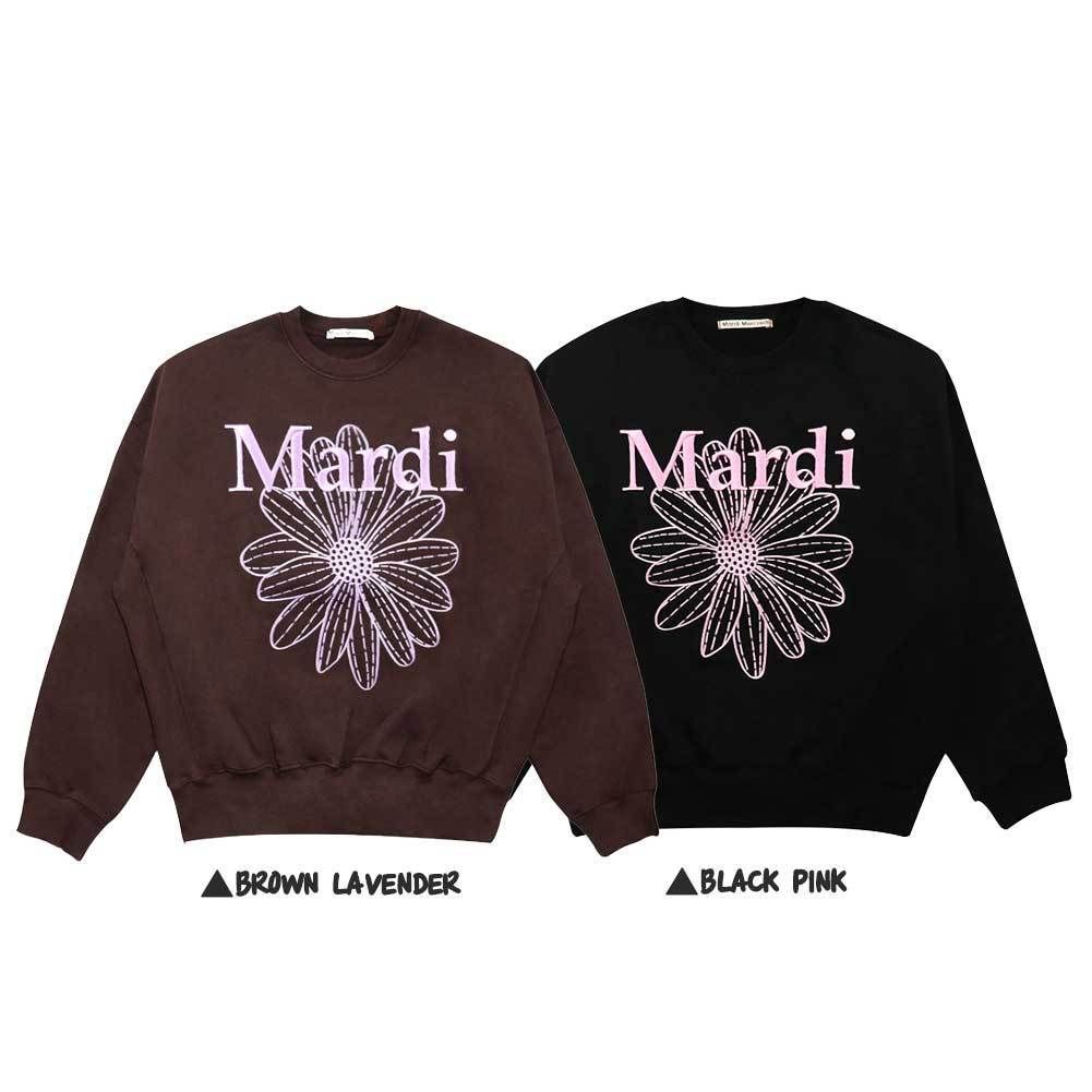 ○MARDI MERCREDI○SWEATSHIRT FLOWERMARDI NEEDLEWORK 刺繍 (Mardi 