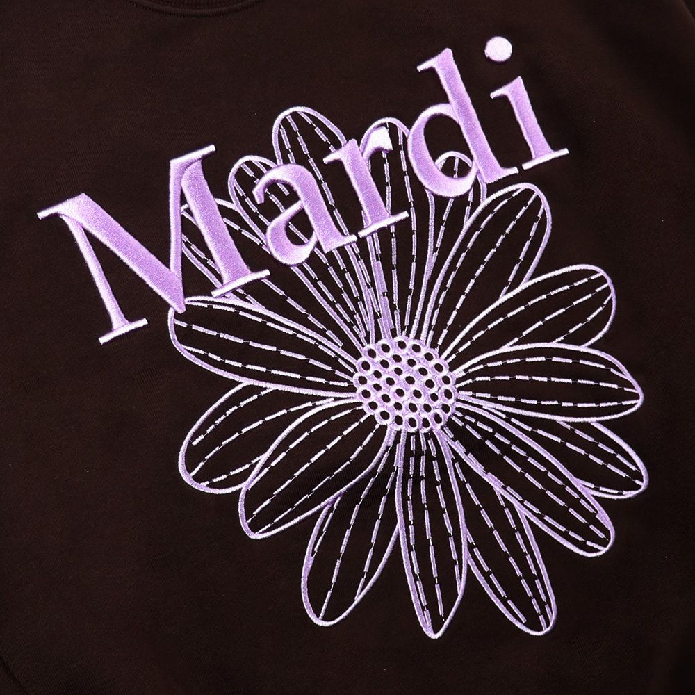 ○MARDI MERCREDI○SWEATSHIRT FLOWERMARDI NEEDLEWORK 刺繍 (Mardi 