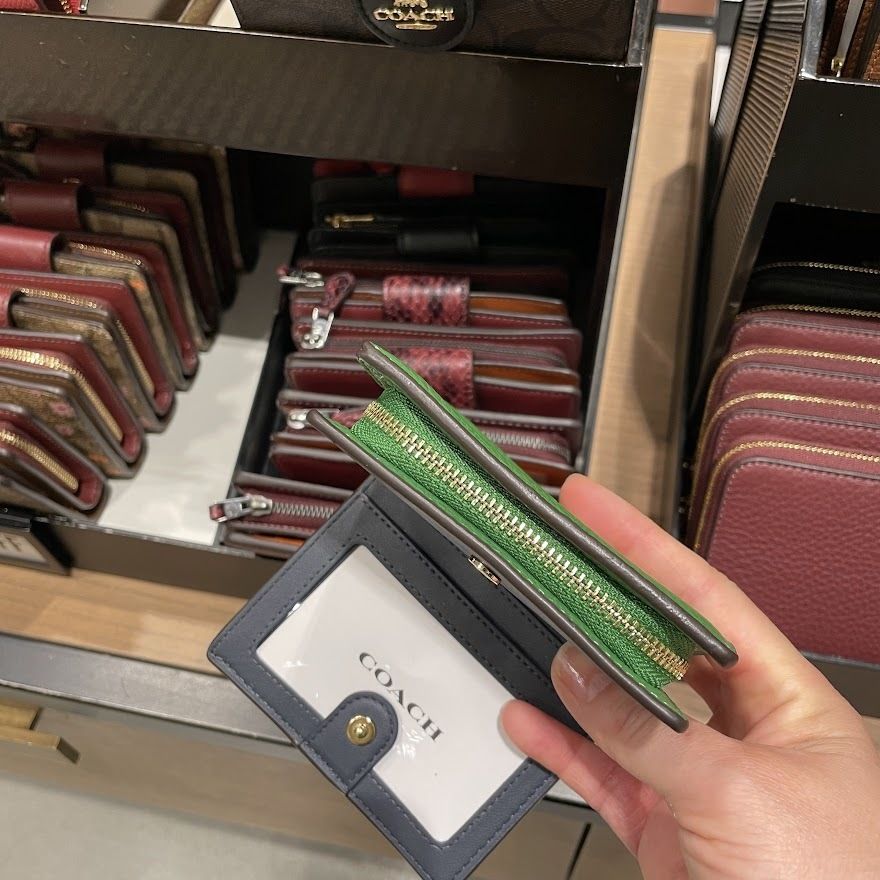 COACH ミニ財布 スナップ ウォレット◇ケリーグリーン C2862