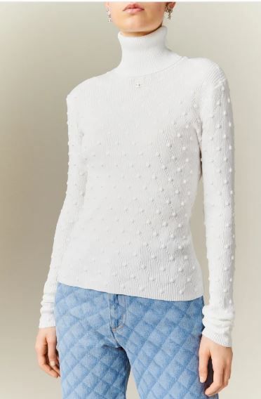 ☆VIP☆2023AW☆【CHANEL】SWEATER CC付き Cotton Ecru セーター ...
