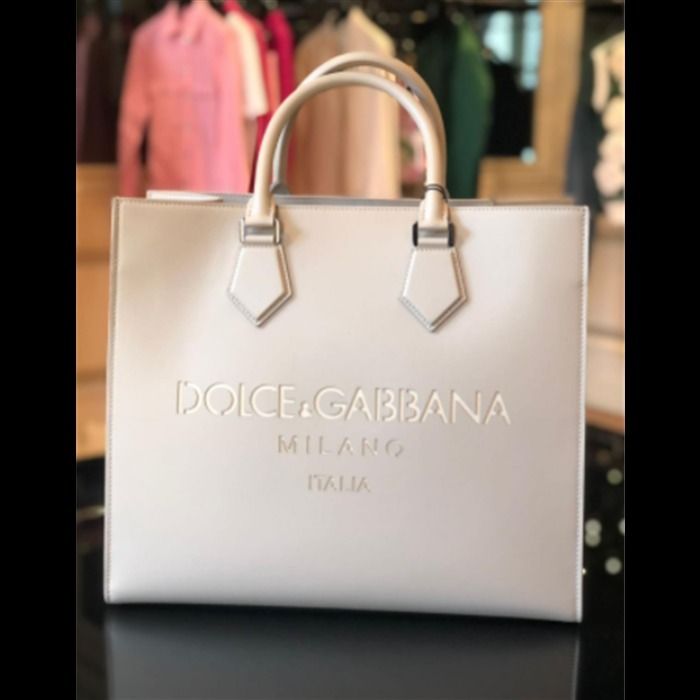 ドルチェ&ガッバーナ直営店◇Large calfskin shopper with logo - www ...