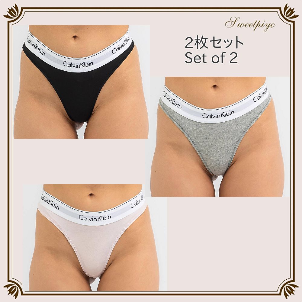 【カルバンクライン】 CK 96 ロゴ ブラ&ショーツセット 人気】カルバンクライン☆ロゴショーツ2枚セット タンガ (Calvin