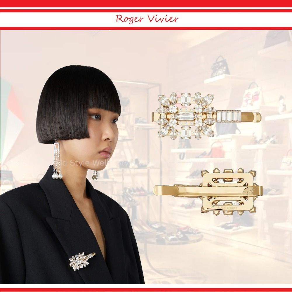 Roger Vivier】 ブロッシュ ヴィヴィエ バックル ヘアクリップ (Roger