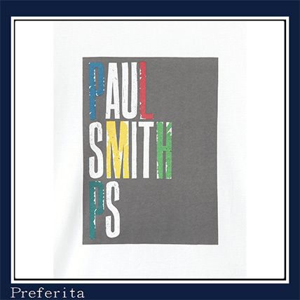 【Paul Smith】長袖Tシャツ リフレクタープリント ロゴ コットン Paul Smith】長袖Tシャツ リフレクタープリント ロゴ コットン