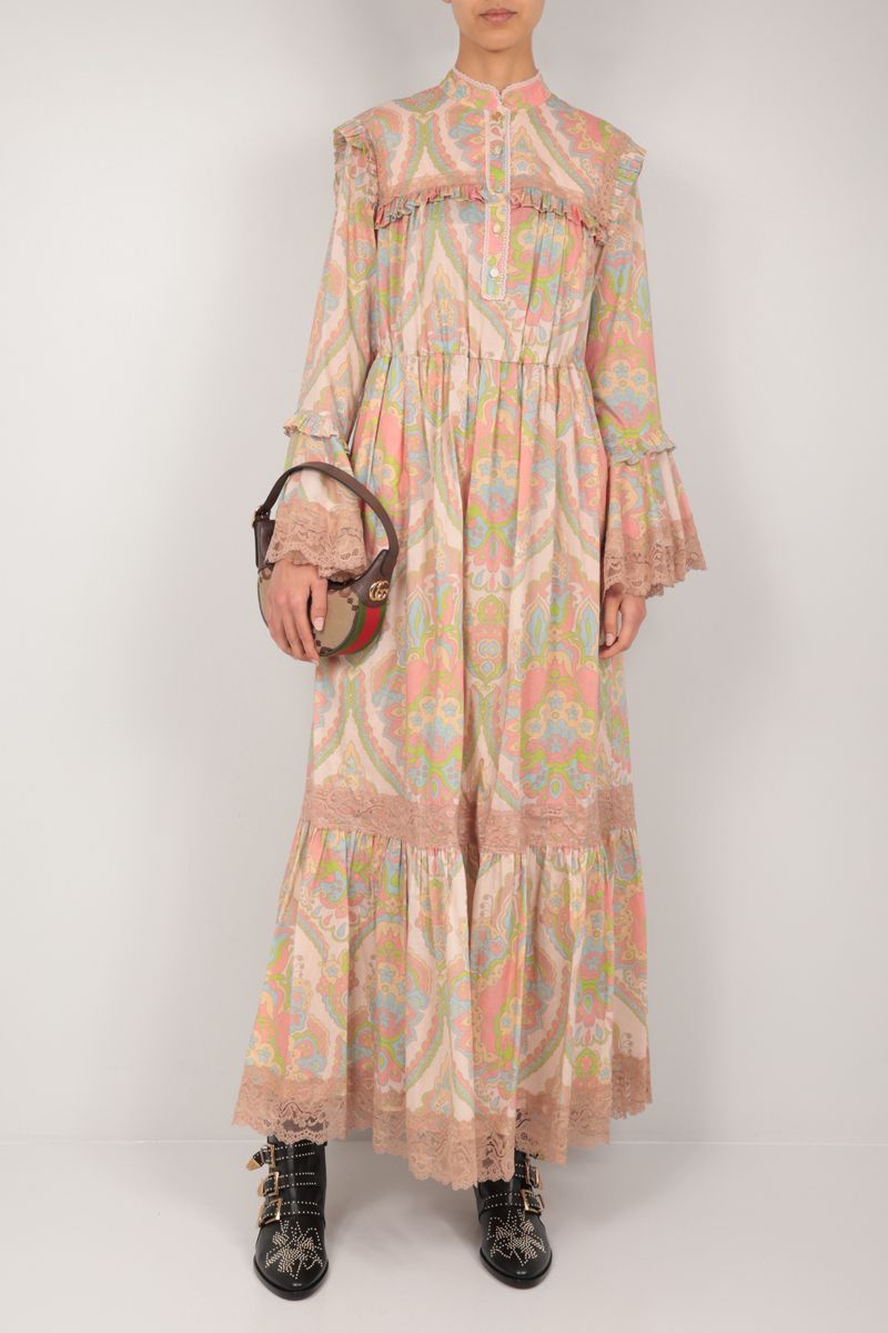 GUCCI（グッチ）ワンピース 青 サイズ:S レディース