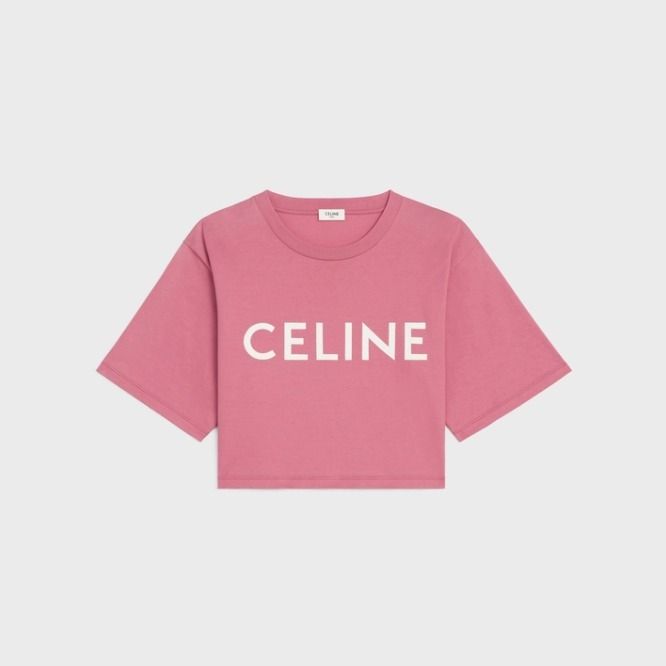 矢田亜希子さん着用【CELINE】22-23AW クロップド ロゴ Tシャツ