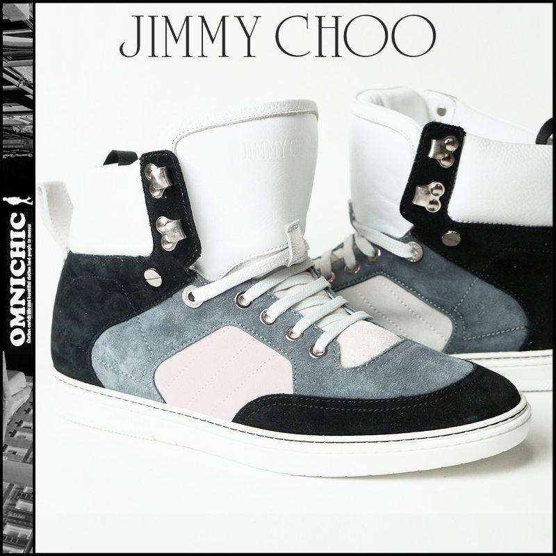 JIMMYCHOOジミーチュウBRADLEYスウェードハイカットスニーカー (Jimmy