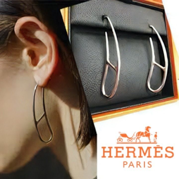【話題沸騰!】HERMES シェーヌダンクル ツイスト ピアス 楽天市場】HERMES エルメス シェーヌダンクル パンク ツイスト