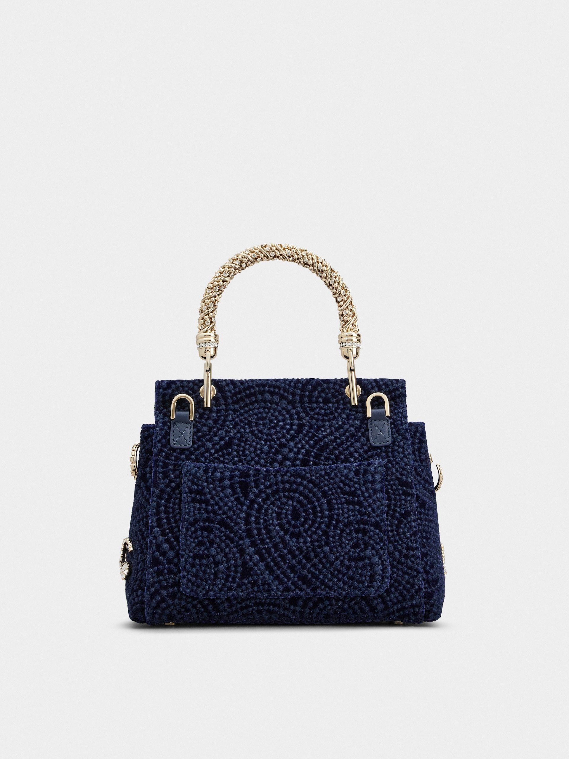 ロジェ・ヴィヴィエ☆Viv' Cabas ジュエルフラワーパール バッグ Roger Vivier】Viv' Cabas ジュエル フラワー ミニバッグ (Roger