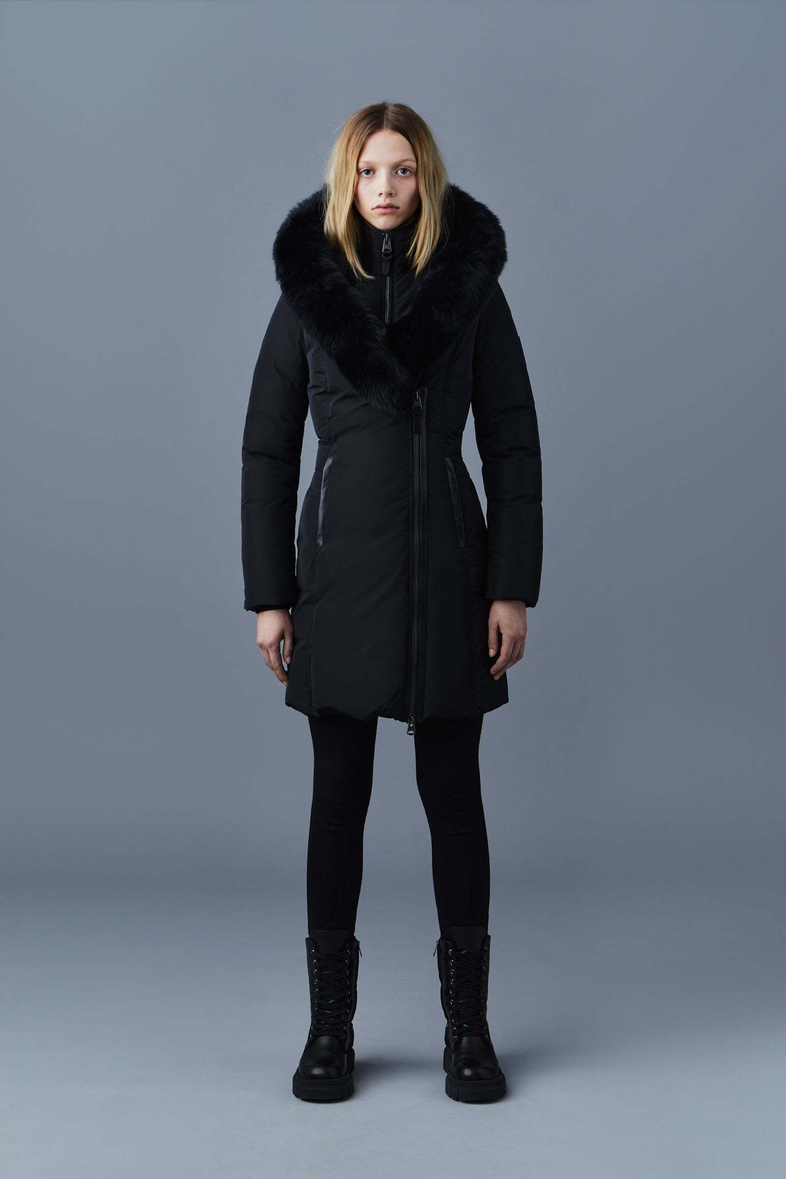 MACKAGE KAY ブルーフォックスファー付きダウンコート (Mackage
