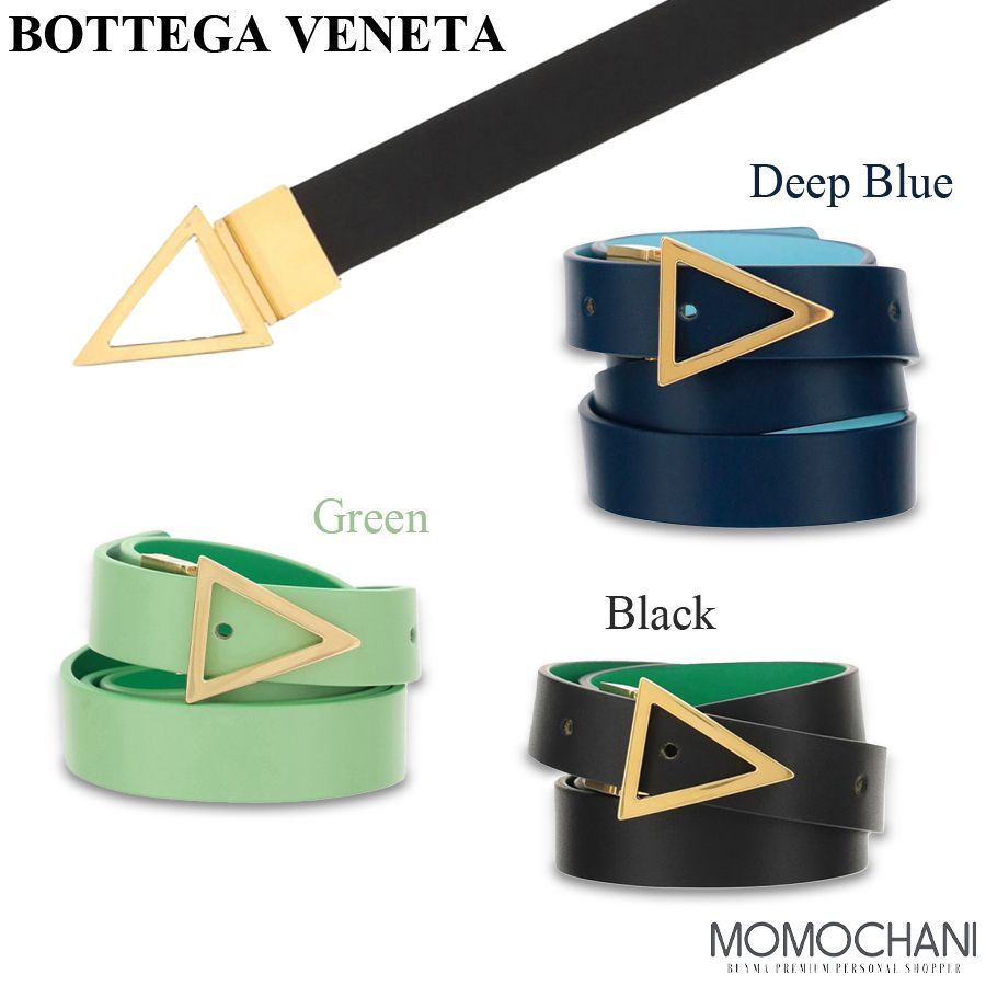 大人気 ☆BOTTEGA VENETA☆ Triangle レザーベルト リバーシブル ...