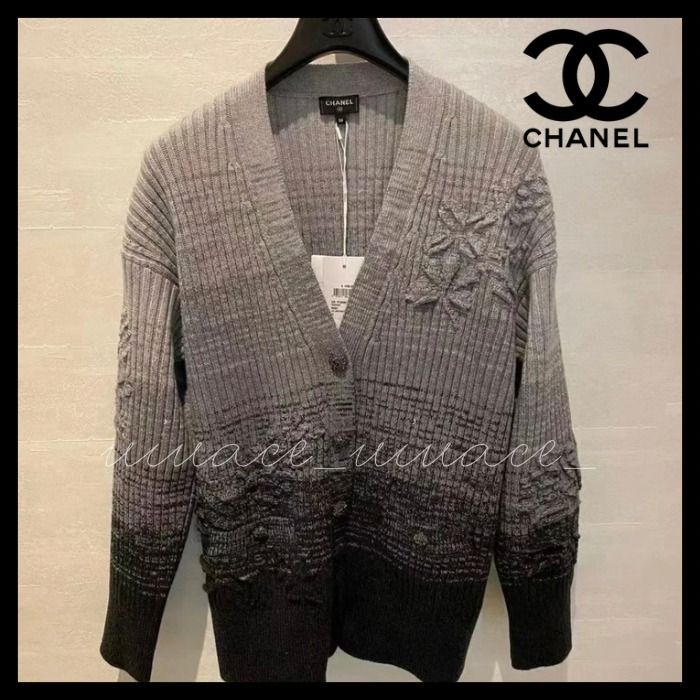 サッと羽織れてシックに決まる♪》CHANEL カーディガン (CHANEL 純正廉価 CHANEL羽織 カーディガン/ボレロ