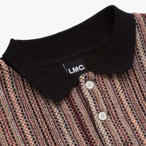 ★2022FW新作★LMC★CREST KNIT LONG SLV POLO SHIRT ☆2022FW新作☆LMC☆CREST KNIT LONG SLV POLO SHIRT (LMC