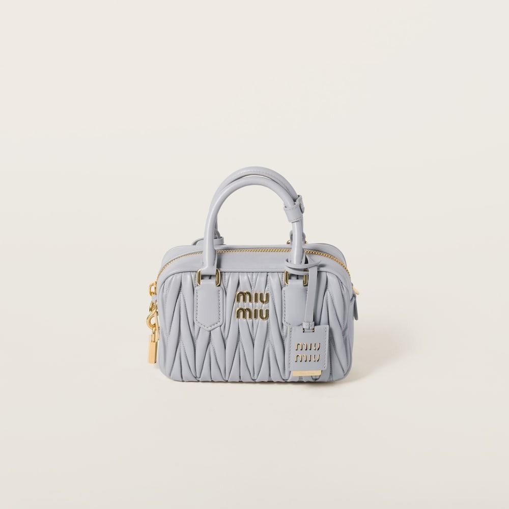 ＊新作＊ MiuMiu レザー トップハンドルスモールバッグ 2022AW◇【Miu Miu】レザー トップハンドルスモールバッグ