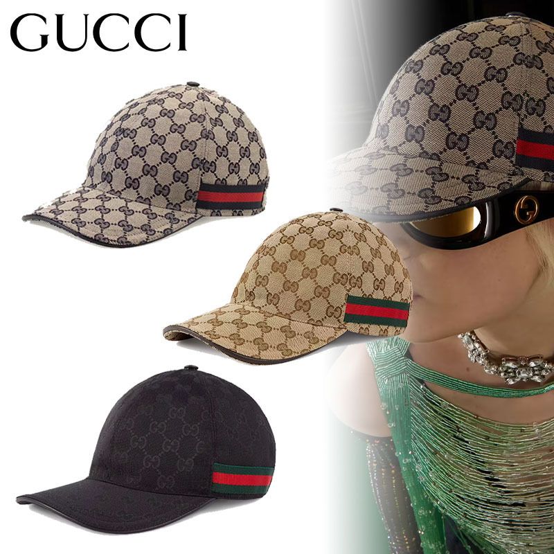 すぐ届く*GUCCI* オリジナルGGキャンバス ベースボールキャップ (GUCCI