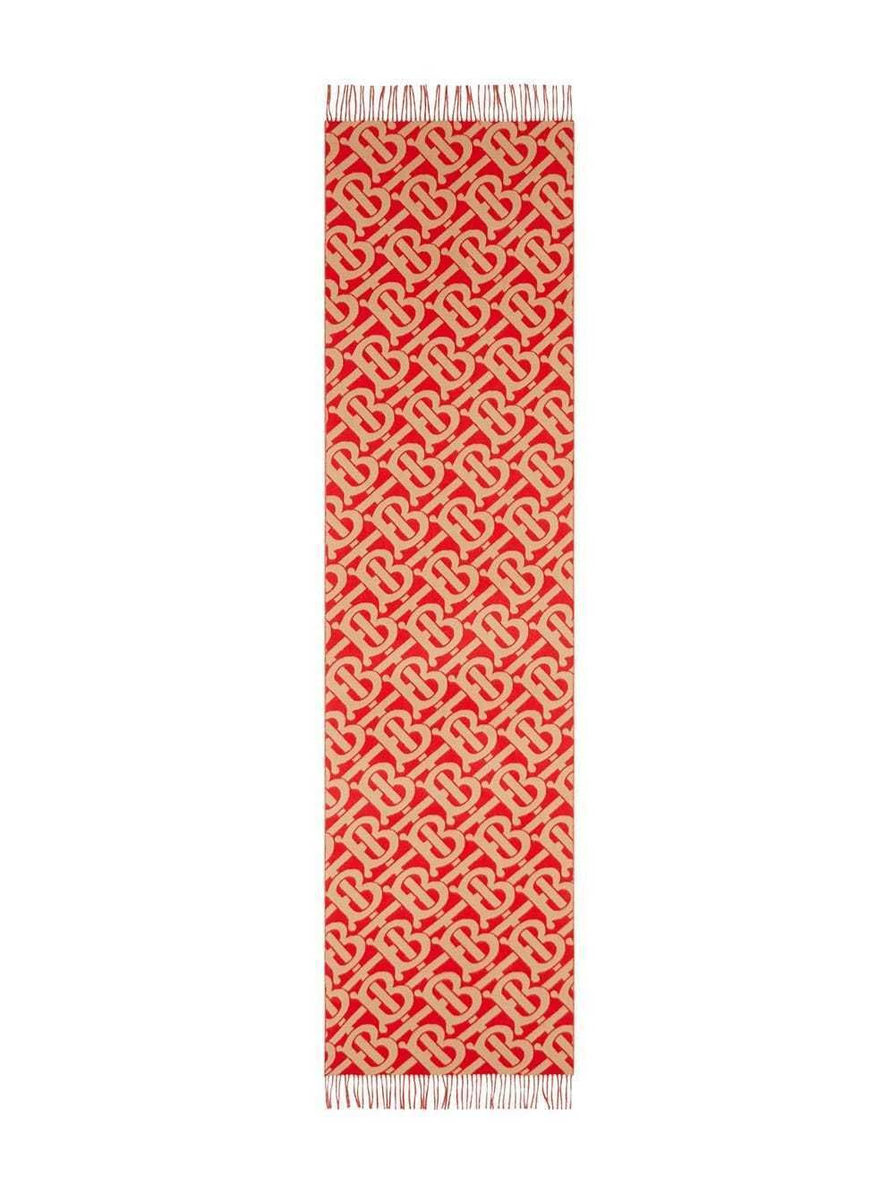国内発送】 BURBERRY カシミア モノグラム ジャカードスカーフ ...