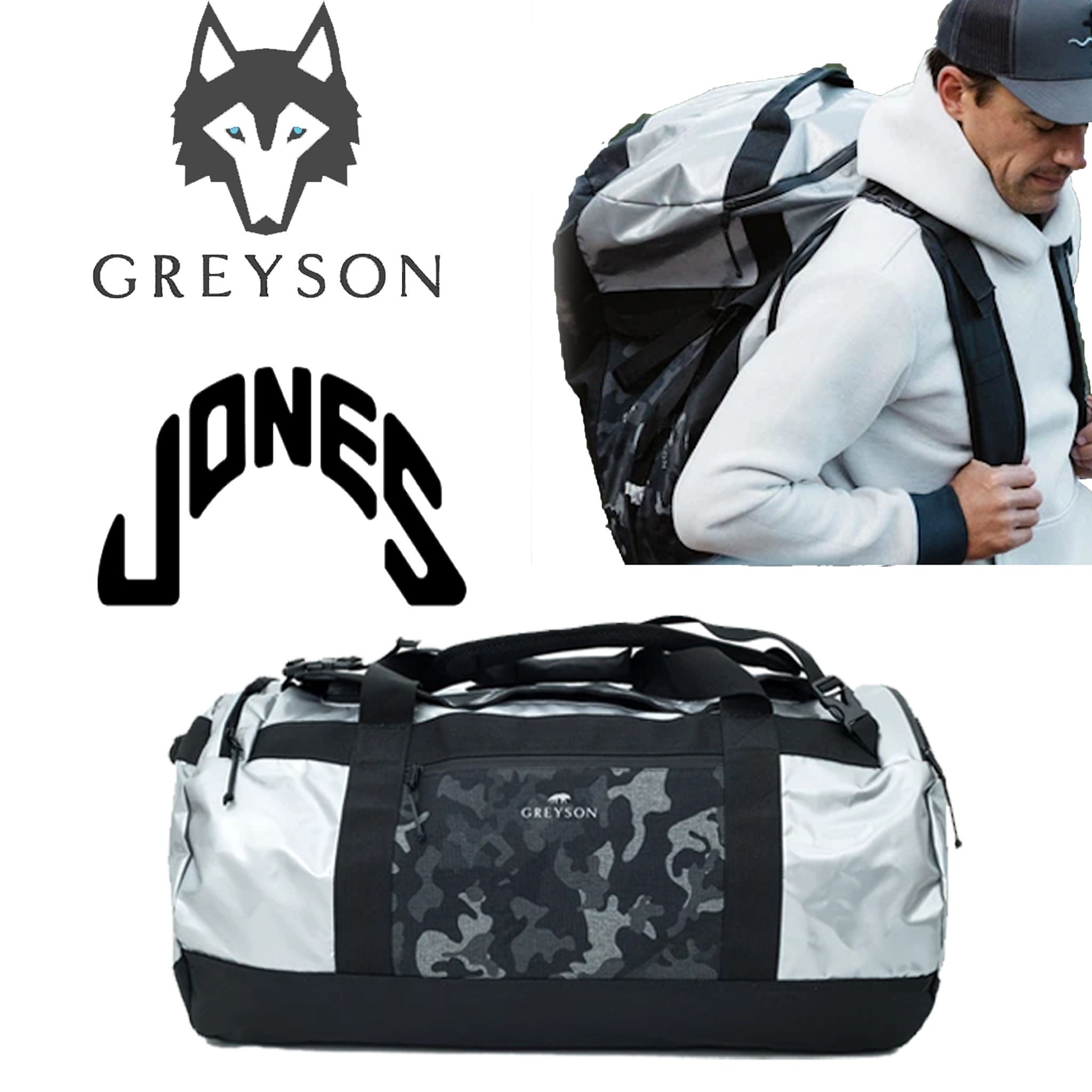 コラボ【GREYSON X JONES】70L ドライバッグ ゴルフ リュック (JONES