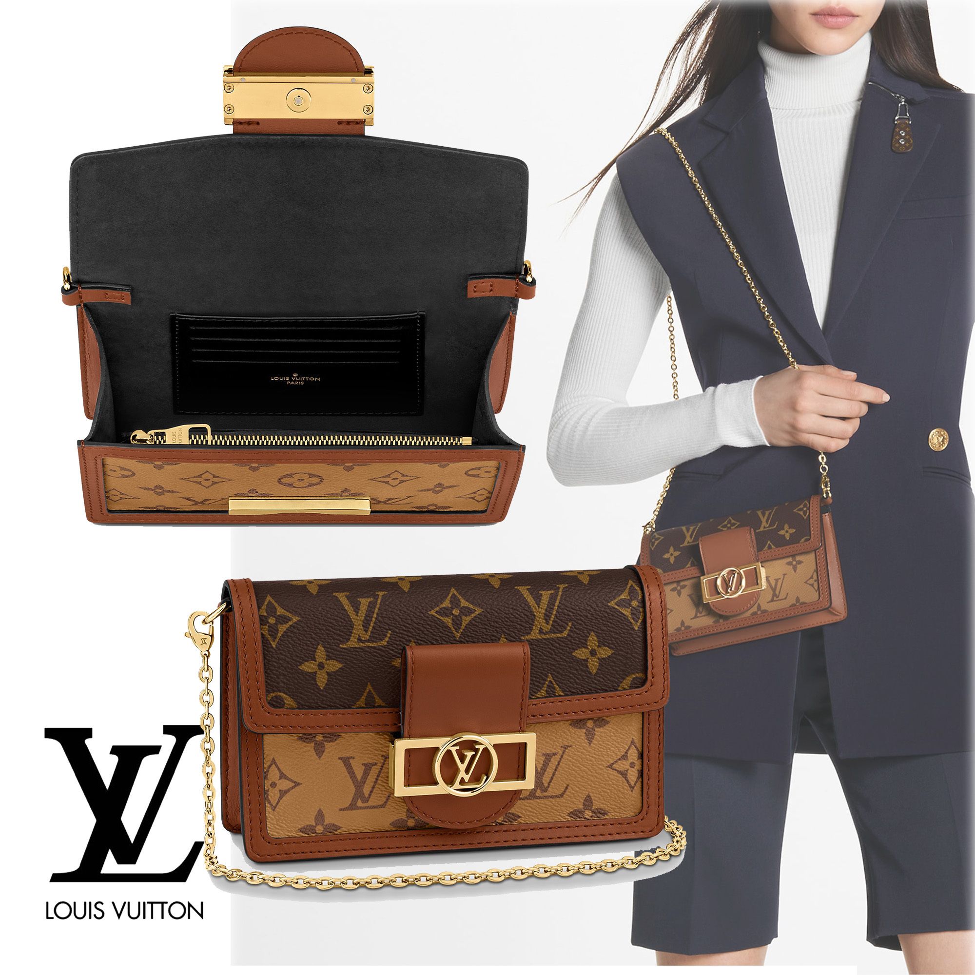 関税送料込み【Louis Vuitton】ポルトフィーユ・ドーフィーヌ (Louis ...