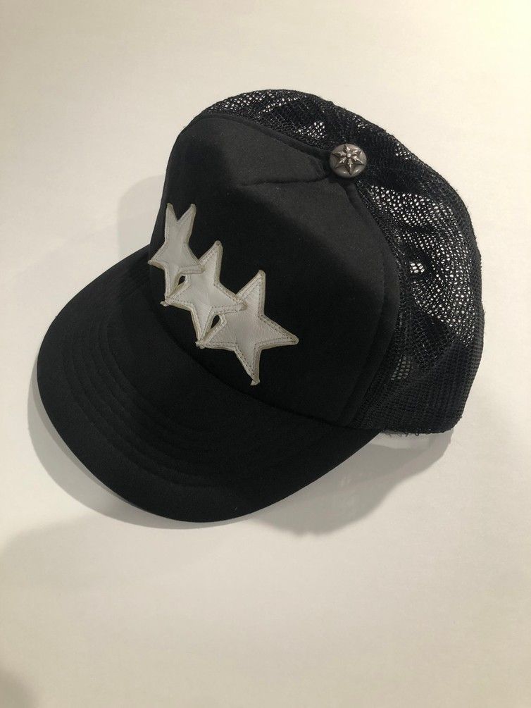 関税込 Chrome Hearts Leather Star Trucker Hat (CHROME HEARTS