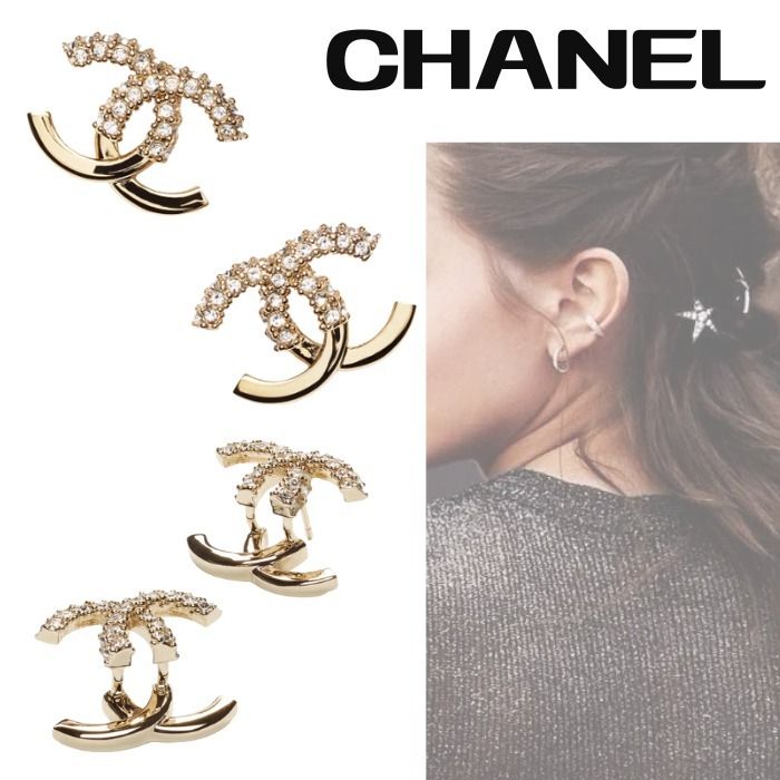 耳元でキラキラ輝く*シャネル☆*CHANEL☆ゴールド ピアス (CHANEL ...