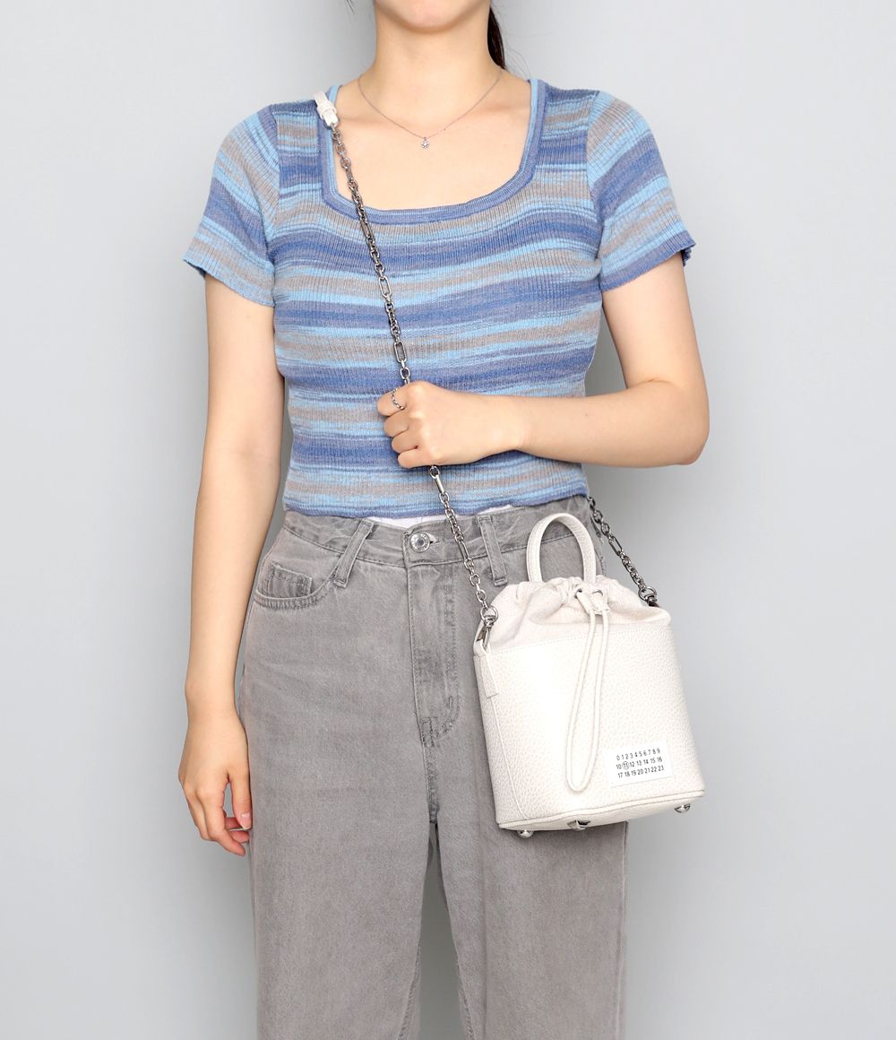 関税負担なし☆MAISON MARGIELA 5AC レザー バケットバッグ