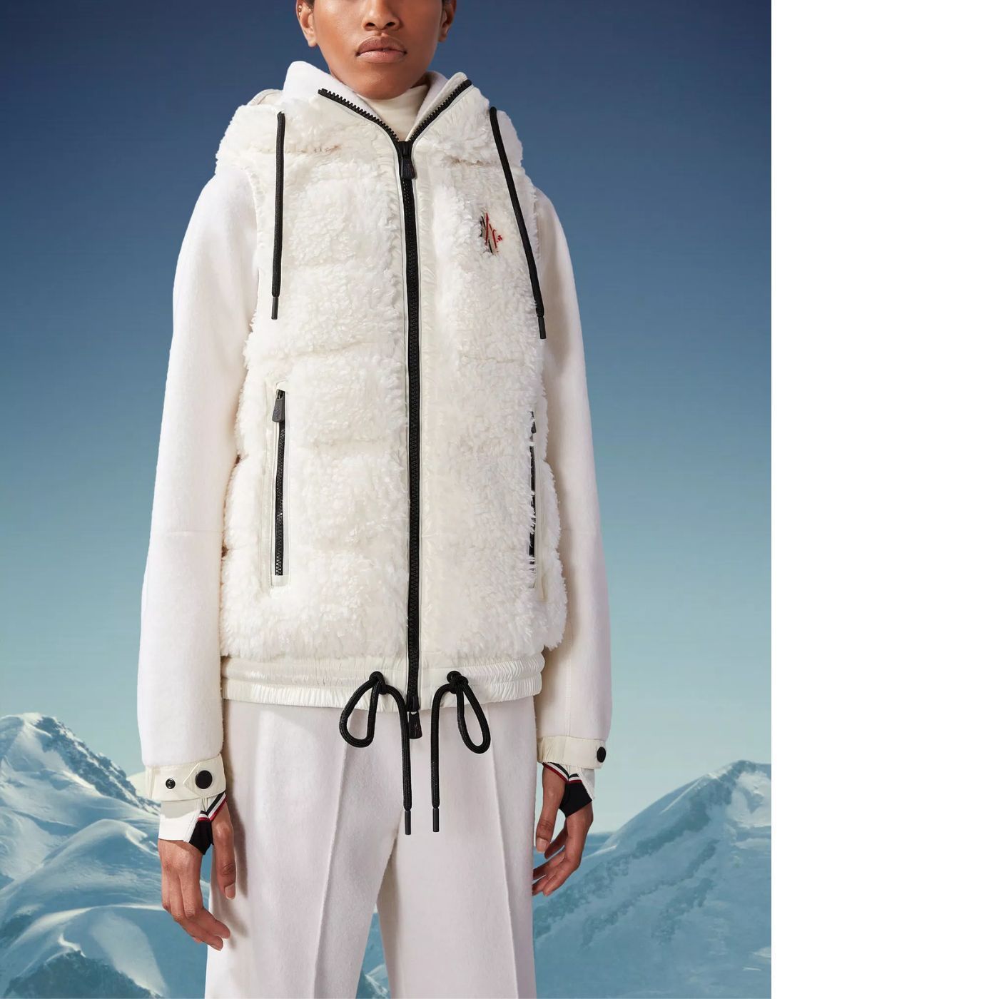 MONCLER◇GRENOBLE◇フェイクファー ダウンベスト (MONCLER/ダウン ...
