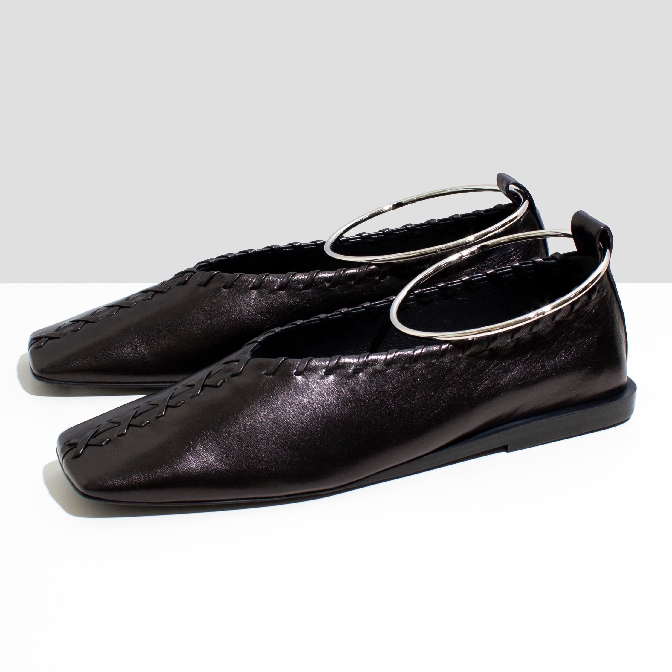 関税送料込み-JIL SANDER レザーフラットシューズ (Jil Sander