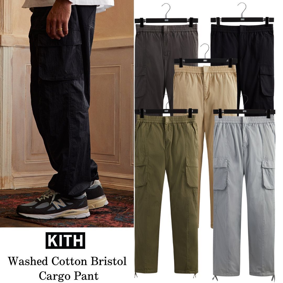 柔らかい kith ワークパンツ 34in 新品未使用 カーキ | alamiah.edu.sa