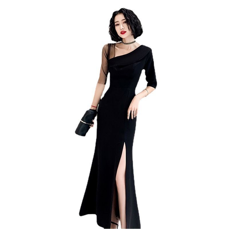 ロング丈 ドレス 無地 半袖 上品 パーティー シンプル 結婚式 パーティードレス シンプル 結婚式 ロング丈 無地 半袖 上品